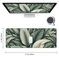 thumbnail image 2 of nygtbtfer Big Large Mouse Pad, Split Leaf Xl Long Extended Full Desk Mousepad Table Mat Cute for Women Gifts, Waterproof Desk Mats on Top of Desks for Keyboard with Stitched Edges 31.5x11.8 in, 2 of 6