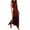 Wine, variant on EliteGoogv Womens Satin Dresses Neck Sleeveless Side Slit Dresses For Women Soft Flowy Fit Dresses Evening Party Formal Dresses