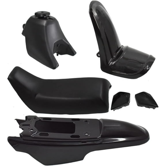 SEBLAFF Plastic Fender Body Seat Gas Tank Kit for Yamaha PW50 PY50 Black