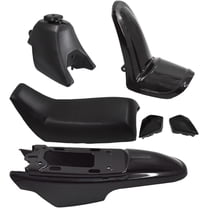 SEBLAFF Plastic Fender Body Seat Gas Tank Kit for Yamaha PW50 PY50 Black