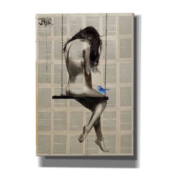 Epic Graffiti 'Dazzling Hope Swing' by Loui Jover, Canvas Wall Art, 18"x26"