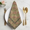 thumbnail image 2 of Sage Green Boho Cloth Napkins, Vintage Ethnic Tribe Abstract Art Floral Washable and Reusable Dinner Napkins Set of 6, Table Napkin for Kitchen Party Birthday Wedding Hotel Housewarming 20"x20", 2 of 9