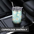 thumbnail image 7 of Daisy Teal 40 OZ Tumbler Cup with Lid and Straw for Water Iced Tea Coffee Smoothie and More, 7 of 7