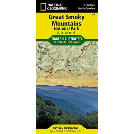 National geographic maps: trails illustrated: great smoky mountains national park - folded map: