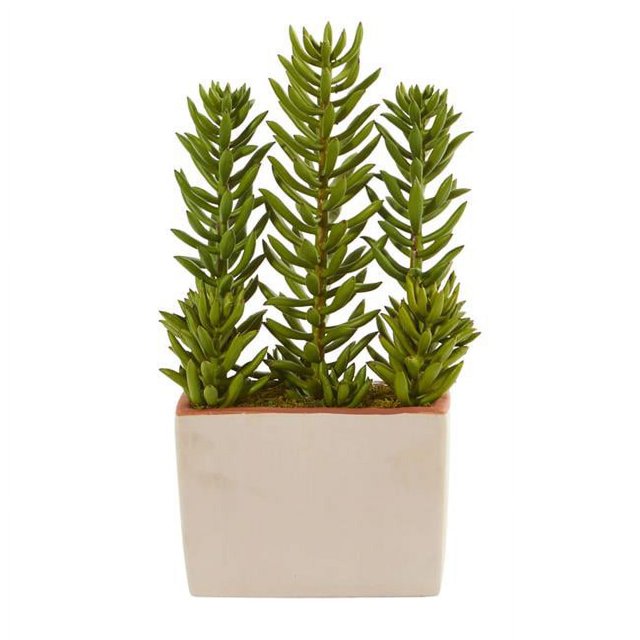 Nearly Natural 4219 17 in. Succulent Artificial Plant With Decorative Planter