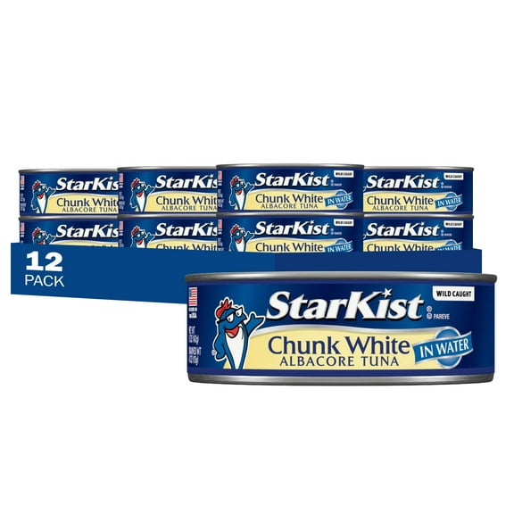 StarKist Chunk White Albacore Tuna in KKS1 Water - 5 oz Can (Pack of 12)