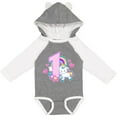thumbnail image 3 of Inktastic I Am 1 Year Old with Unicorn and Hearts Girls Long Sleeve Baby Bodysuit, 3 of 5