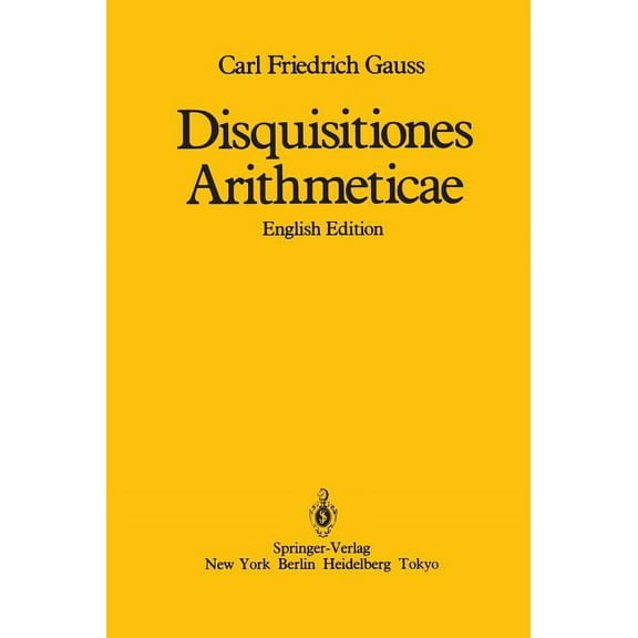 Disquisitiones Arithmeticae, (Hardcover)