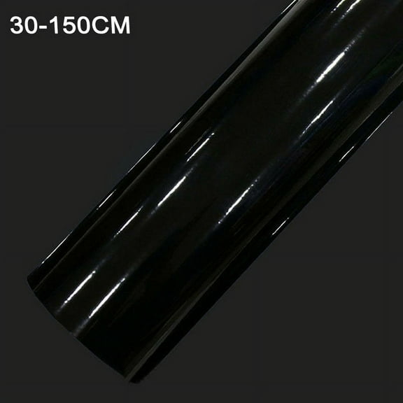 Auto Glossy Gloss Black Vinyl Wrap Film Car Sticker Decal With Air Bubble Free