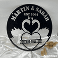 thumbnail image 4 of Craftnamesign Swan Couple Metal Sign LED Light, Custom Couple Name Sign, Couple Gifts, 4 of 4