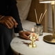 thumbnail image 1 of unbranded Base De Vela En Metal Con De Hoja Para En Eventos Y Hogar, 1 of 6