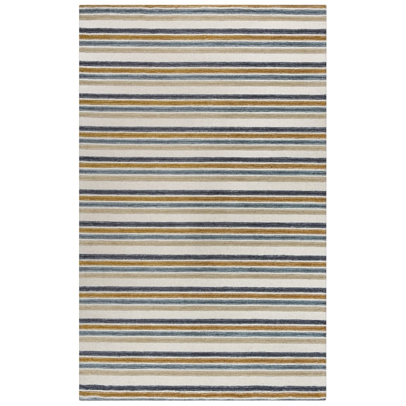 Rizzy Rugs Tetra Area Rug TET108 Ivory Rows Lanes 7' 9" x 9' 9" Rectangle