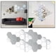 thumbnail image 1 of Espejo hexagonal Colco 100 PCS Etiqueta de la pared 3D Acrílico Plata 80x70x40mm, 1 of 8
