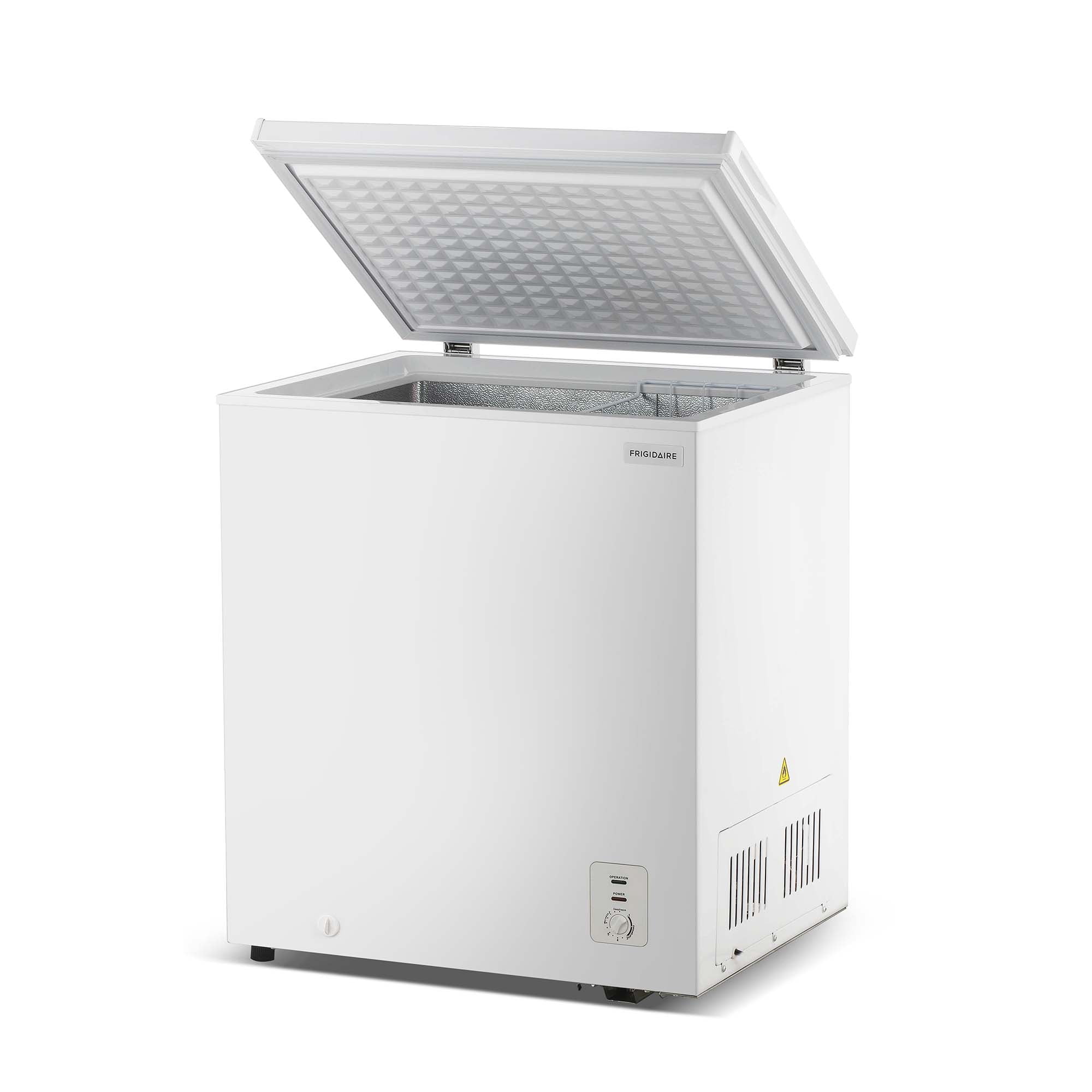 Frigidaire 5.0 Cu. ft. Garage Ready Chest Freezer, Compact Deep Freezer for Garage, Kitchen, Apartment, White