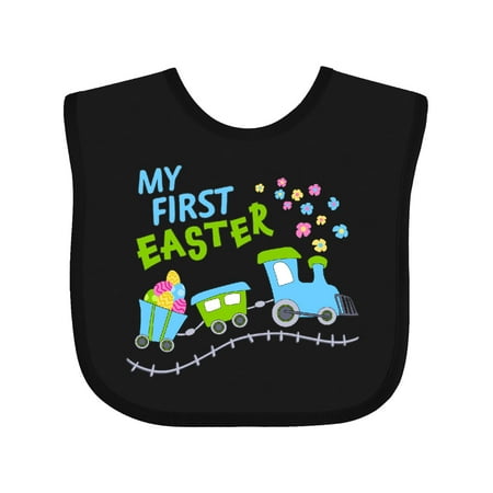 

Inktastic My First Easter Train Gift Baby Boy or Baby Girl Bib