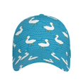 Mens Womens Baseball Caps Classic Cute Duck Blue Adjustable Hats for