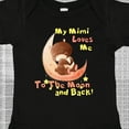 thumbnail image 4 of Inktastic My Mimi Loves Me to the Moon and Back Boys or Girls Baby Bodysuit, 4 of 5