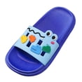 thumbnail image 1 of Cathalem Girls Slides Sandals Non-Slip, Water-Resistant Children's Sandals,Blue 30, 1 of 3
