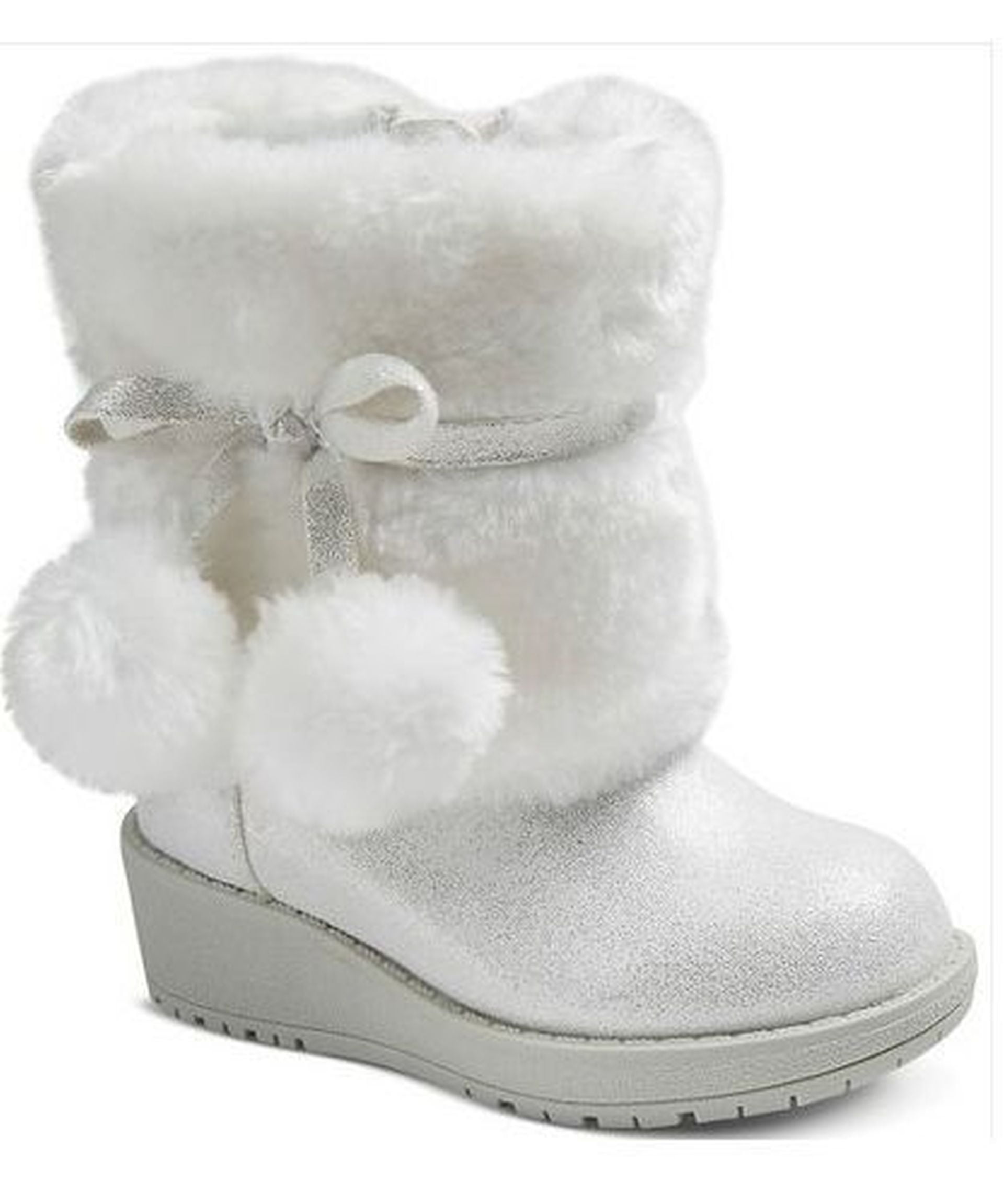 little girl faux fur boots