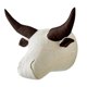 thumbnail image 1 of Decoración de pared con cabeza de animal 3D, cabeza de animal de peluche para sala de juegos o dormitorio. Buffalo 24x30cm, 1 of 9