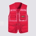 thumbnail image 2 of SHIXIAOO Gilet de Printemps et d'Automne pour Hommes avec Poches Veste de Pêche Veste Isolée pour Hommes Veste de Ski Ventilée Veste de Randonnée Imperméable pour Hommes Petite Veste de Rancher Hommes Olive à Capuche, 2 of 3
