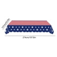 thumbnail image 3 of Hometravel Patriotic Plastic Tablecloth, American Flag Design Table Cover for Indoor and Outdoor Use, Water-Resistant and Easy-Clean Table Protection for Parties, Picnics, Events, 3 of 6