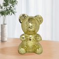 thumbnail image 6 of BSJJY Bear Shape Disco Party Decoration, Bear Glass Mirror Disco Ball, Reflective Disco Ball Decor for 70s Party Design,Stage Props,Wedding,Music Festival Decoration (Gold), 6 of 9