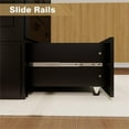 thumbnail image 6 of Pemberly Row Queen Wood Murphy Bed with Drawers and Charging Station in Black, 6 of 8