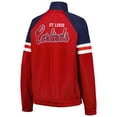 thumbnail image 3 of Women's G-III 4Her by Carl Banks Red St. Louis Cardinals First Place Raglan Full-Zip Track Jacket, 3 of 3