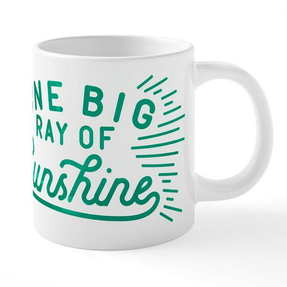 CafePress - One Big Ray Of Sunshine - 20 Oz White Ceramic Mega Mug