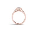thumbnail image 2 of 3/4 Carat T.W. Diamond Double Halo 10kt Rose Gold Engagement Ring, 2 of 3