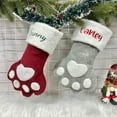 thumbnail image 4 of Horivan 1 Pcs Pet Christmas Stocking Festive Pet Gift Bag with Treats Hanging Pet Stocking for Holiday Pet Decor Christmas Tree Ornament for Pet Lovers Candy Holder for Festive Season, 4 of 6