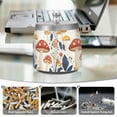 thumbnail image 6 of Yayeee Ashtray with Lid for Cigarette Smokeless Stainless Steel Home Ash Holder, White Mushroom, 6 of 7