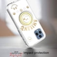 thumbnail image 4 of Designed for Apple iPhone 15 Pro (6.1") Smiling Glitter Ornament Bling Sparkle with Ring Stand Hybrid Slim TPU + Hard Back Shell Phone Case Cover [White], 4 of 8