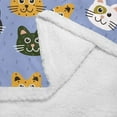 thumbnail image 4 of Couverture en Peluche Courte à Double Couche pour Chats 50"X60 Pouces, 4 of 4
