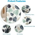 thumbnail image 4 of Blue Leaves Shower Curtain Set with Hooks Farmhouse Botanical Plants Shower Curtain for Bathroom Blue Leaves Branches Waterproof Fabric Decor 48x72inches, 4 of 6