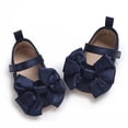 thumbnail image 2 of Infant Baby Girls Moccasins Cute Big Bowknot Soft Sole Flat Shoes Prewalker Anti-Slip Shoes First Walker Shoes, 2 of 2