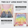 thumbnail image 6 of Pioneer Flower Floral Print Pattern Apron-Garden Aprons for Women with Pockets-Cotton Linen Waterproof Kitchen Cooking Gardening Aprons Adjustable for Kitchen,Cooking,BBQ and Salon 33x27 Inch, 6 of 7