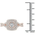 thumbnail image 4 of 1/2 Carat T.W. Diamond 10kt Rose Gold Cushion-Shape Double Halo Engagement Ring, 4 of 5