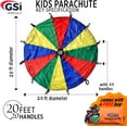 thumbnail image 2 of Tienda de campaña GSi Kids Play Parachute Rainbow de 6 m, 2 of 8