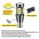 thumbnail image 3 of Bombilla LED para coche T15 W16W 12 V-24 V (paquete de 2), 921 912, 800 lm, blanco 6500 K, para luces de marcha atrás LED, estacionamiento y luz de marcha atrás., 3 of 5