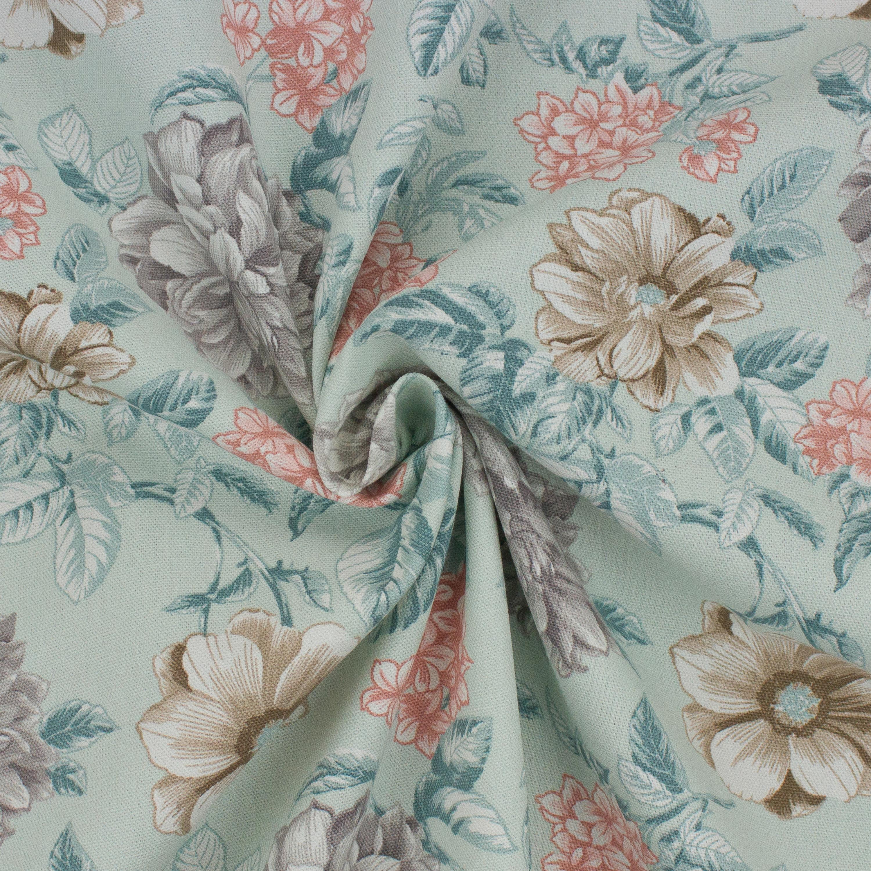 Better Homes & Gardens 100% Cotton Flower Garden Spa, 2 Yard Precut Fabric