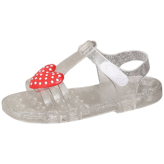 Zshosam Little Girl Shoes Jelly Sandal for Kids, The Jelly Shoe, Fisherman’s Sandal with Adjustable Strap and Side Buckle for Girls Size 13.5,(White Little Kids 13.5)