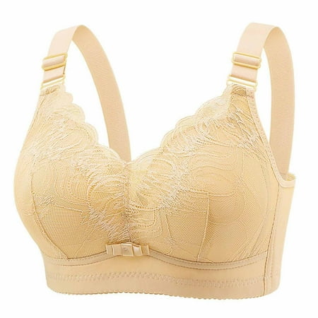 Bras for Women Plus Size Womens Solid Lace Lingerie Bras Plus Size Underwear Bralette Bras Comfortable Bra Gift for Adults