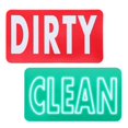 thumbnail image 1 of 1pc Useful Magnetic Indicator Dual Side Cleaning Sign Dishwasher Magnet Sign, 1 of 4