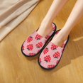 thumbnail image 4 of House Slippers for Women Men - cartoon strawberries print Lightweight House Shoes Fuzzy Slippers, Soft Slip-On Cozy House Slippers for Woman Indoor Outdoor, 4 of 7