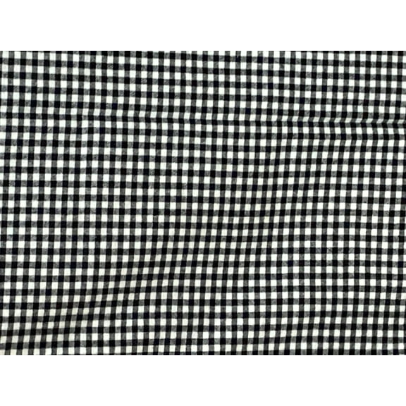 Flannel 1/4 Inch Black and White Checkerboard Squares 58/60" Inches Wide Fabric by the Yard