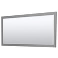 thumbnail image 5 of Wyndham Collection Miranda 84" Marble Double Bathroom Vanity in Gray/Black, 5 of 7