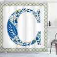 thumbnail image 1 of Ambesonne Letter C Shower Curtain, Portuguese Culture Art, 69"Wx75"L, Blue Yellow Orange, 1 of 3
