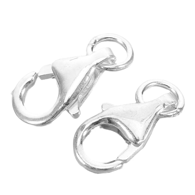 WEUVEB 2Ud Conectores Para Pulseras Y Collares De Metal Plateado Con Fácil Y Seguro